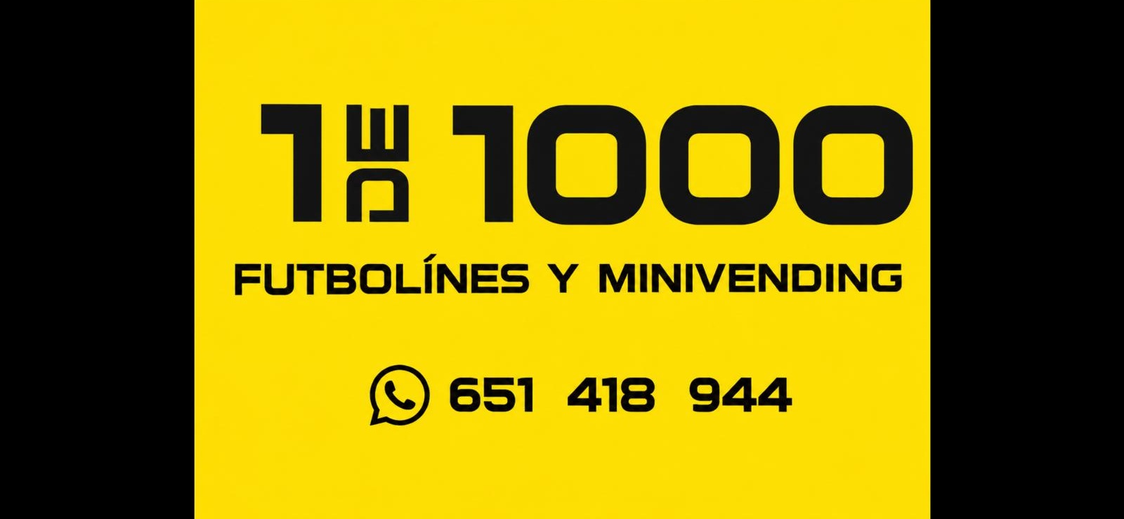 1 de 1000 Futbolines y minivending