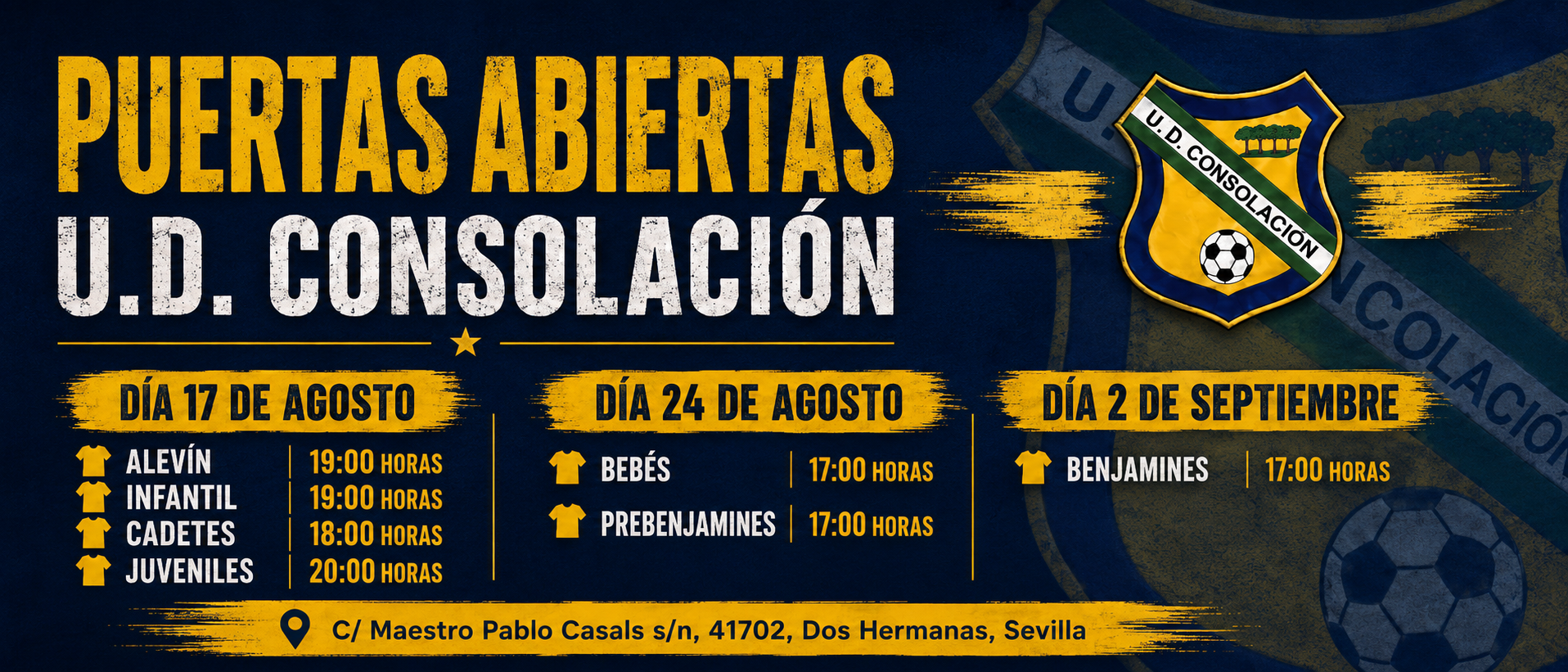 ¡Abrimos nuestras puertas! Ven a conocer la U.D. Consolación